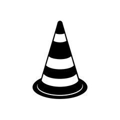 traffic cone  a standard orange traffic cone with