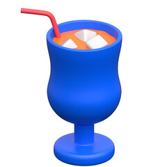 Fresh Drink 3D icon on transparent background
