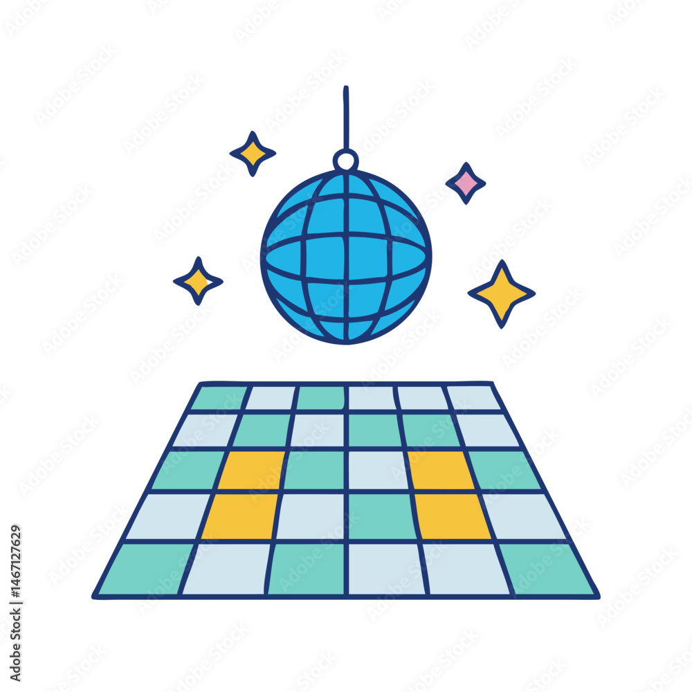 Poster illustration of cybersecurity shield with padlock for data protection and network security system