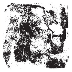 Fototapeta premium A fragmented textured portrait of a human head in stark black and white.