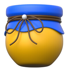 Honey  3D icon on transparent background