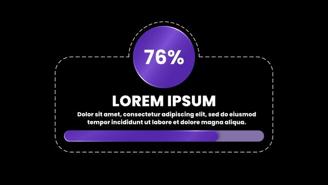 Animated Loading Bar with Percentage Template