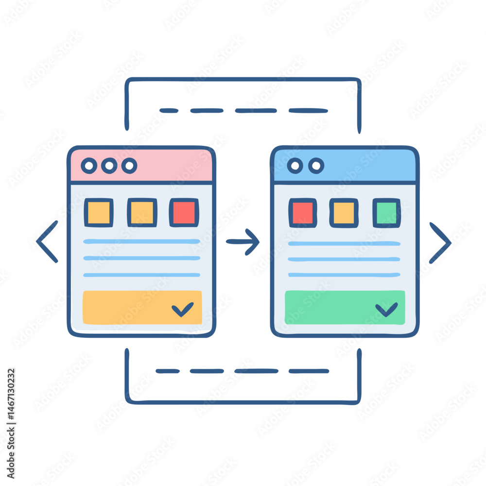 Poster workflow process diagram with data flow and automation integration for business analysis and design