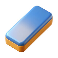 Sleek Blue and Orange Tech Gadget. A Minimalist 3D Render