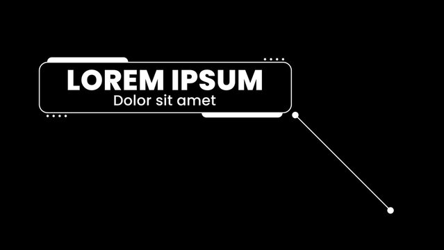 Black & White Futuristic Pop Up Title