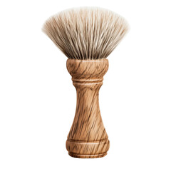 Transparent PNG available Wooden shaving brush isolated on transparent background