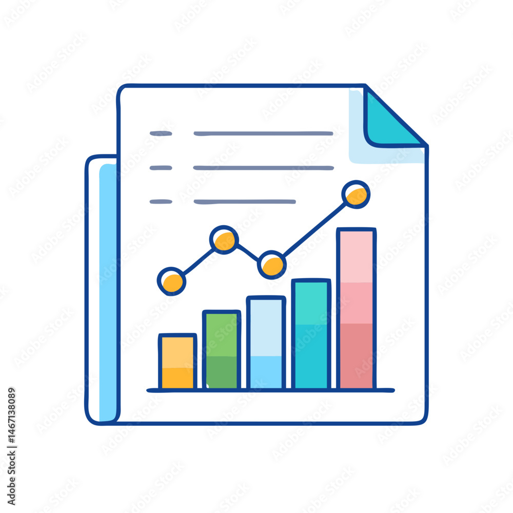 Poster colorful business graph chart diagram data information analysis visualization presentation report