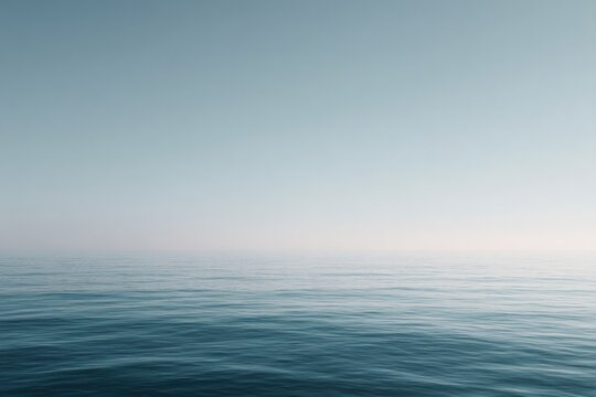 crystalline sea meets hazy horizon in symphonic marine minimalism