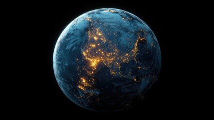 A satellite view of Earth at night, highlighting the eastern United States and parts of Central America and the Caribbean.