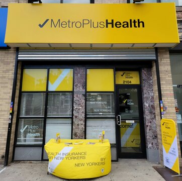 MetroPlus Health Insurance office, NYC, USA. Photograph by Artist Nadia Russ.	