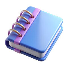 3D Render of a Cute Spiral Notebook. Perfect for Note-Taking and Organization