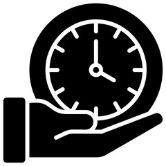 Time Management glyph icon