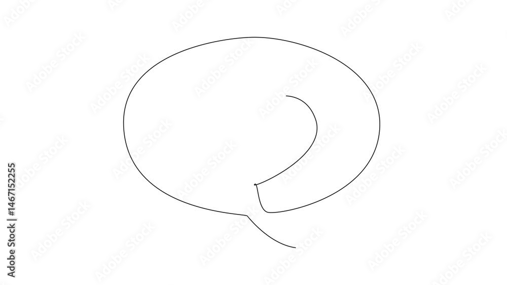 Poster animated self drawing of continuous one line drawing callout with heart symbol in middle. typing. op