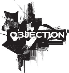 Obraz premium A stark black and white depicts fragmented city structures rising from a textured chaotic base.