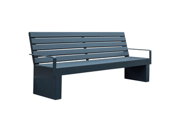 park bench isolated on white background. outdoor furniture