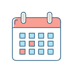 Calendar date event schedule appointment reminder agenda planner organization time management tool icon