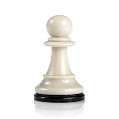 chess pieces on white