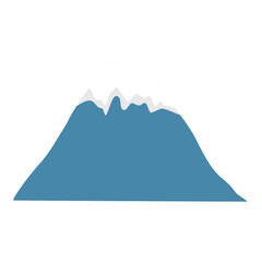 MOUNTAIN ICON WITH WHITE SNOW ON THE PEAK