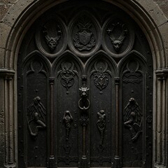 old door in the church