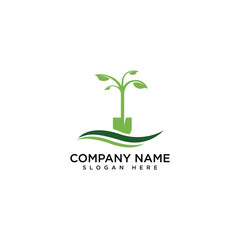 Landscape logo icon design isolated white background