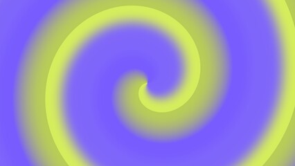Abstract swirling pastel spiral in purple and lime green