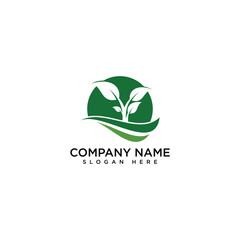 Landscape logo icon design isolated white background