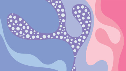 ABSTRACT BACKGROUND HAND DRAWN ORGANIC SHAPES. PASTEL COLOR FLAT DESIGN VECTOR TEMPLATE FOR WALLPAPER, COVER DESIGN