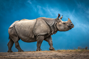 Fototapeta premium rhino in the wild