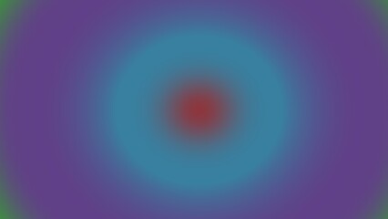 Abstract concentric circles of purple, teal, and red gradients
