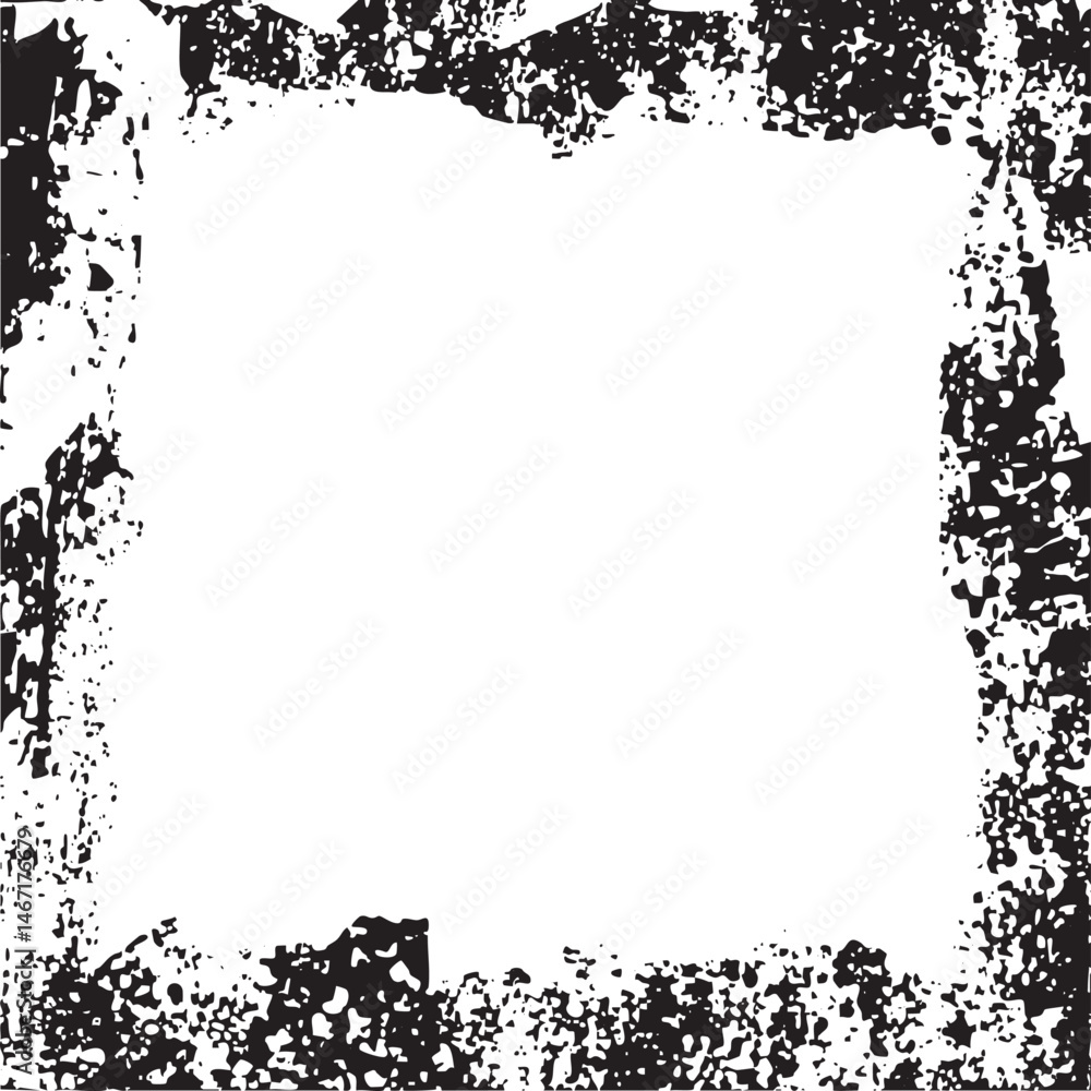 Poster a distressed textured square frame dominates the .