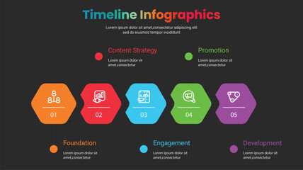 timeline Process infographic design