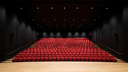 Empty cinema auditorium interior