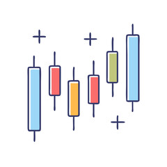 Illustration of candles wax light flame burning decoration design element for home decor and spa relaxation