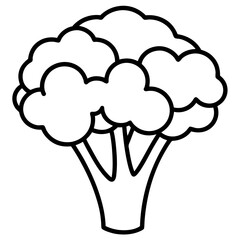 Broccoli icon vector