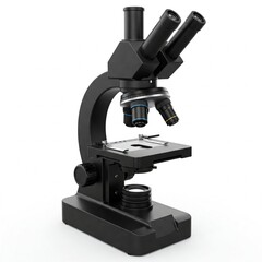 microscope isolated on white