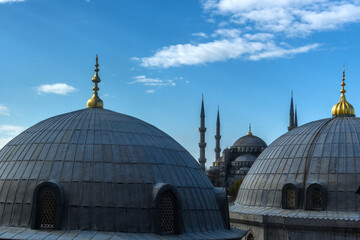 View of Sultanahmet Mosque from Hagia Sophia Mosque