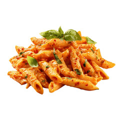 Delicious Penne Pasta with Creamy Tomato Sauce and Fresh Basil