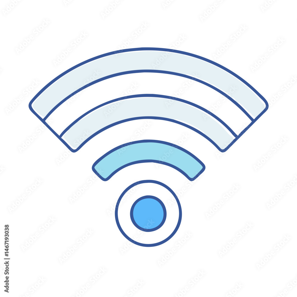 Poster wifi signal icon wireless connection internet network hotspot technology vector graphic design