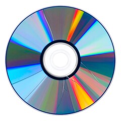 Scratched Colorful CD or DVD Close Up