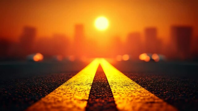 Pathway perspective towards a radiant light source illustrative scenic design