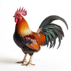 Fototapeta premium rooster isolated on white
