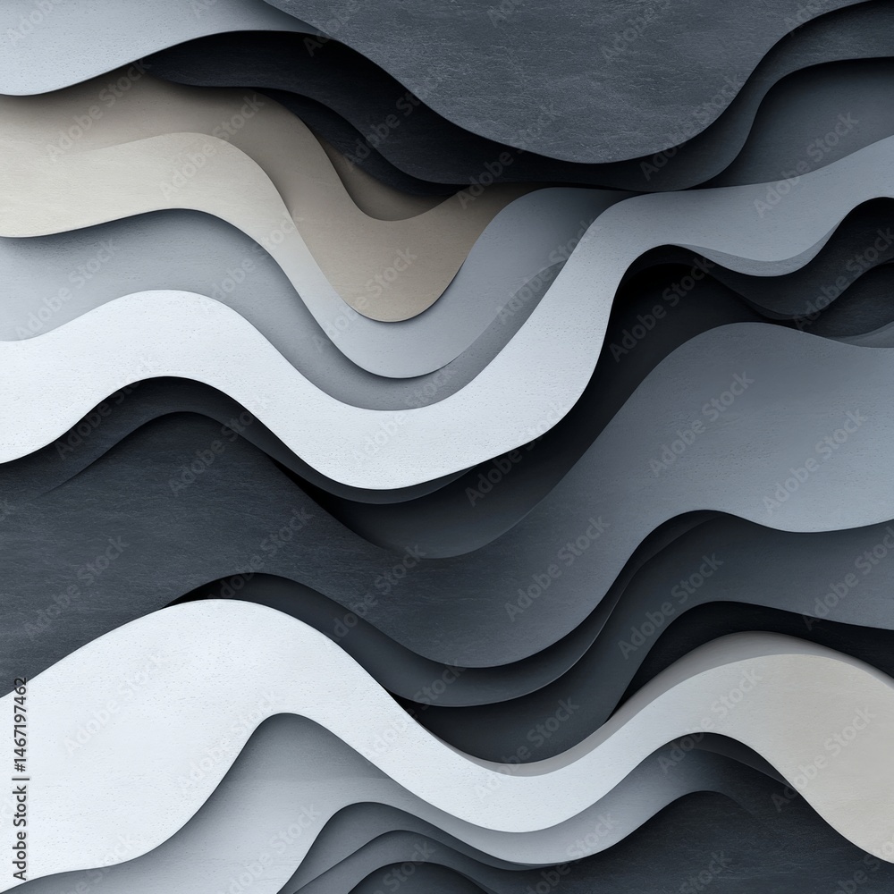 Poster close-up of subtle textures and motivational patterns in soft waves