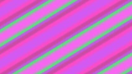 Diagonal stripes in shades of pink, purple, and green