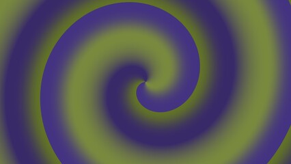 Hypnotic spiral of purple and green gradient
