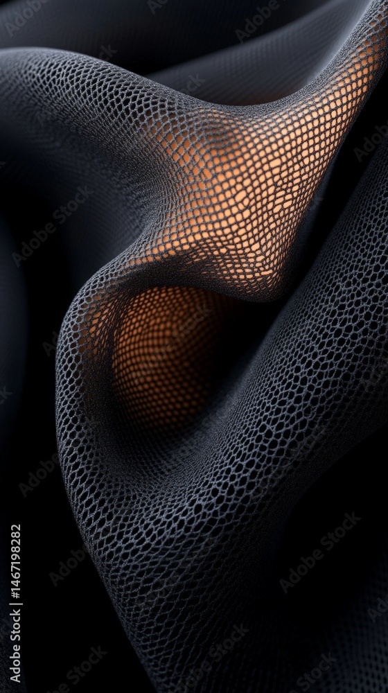 Poster close-up capture of subtle textures in soft fabric material
