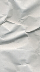 Crumpled White and Gray Paper Texture Background