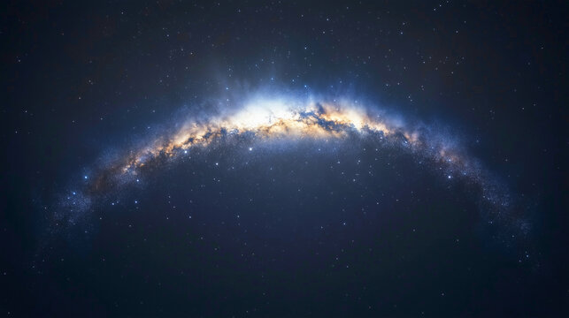 A minimalist starfield featuring bright stars on a soft nebula background in pastel tones, designed with visual balance and open space for branding use