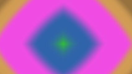 Abstract diamond shape with blurred gradient colors; pink, blue, green, and beige hues