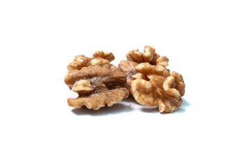 Walnuts On White Isolated Background
