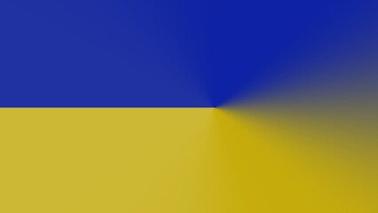 Fototapeta premium A vibrant gradient blends deep blue and golden yellow, creating a striking, two-toned effect with a radial transition